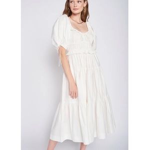 En Saison Brielle midi tiered dress